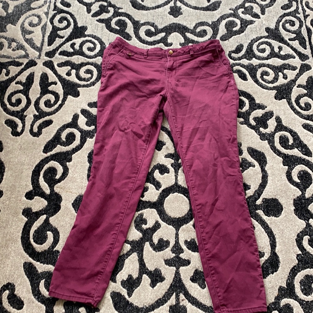 Maroon Colored jeans